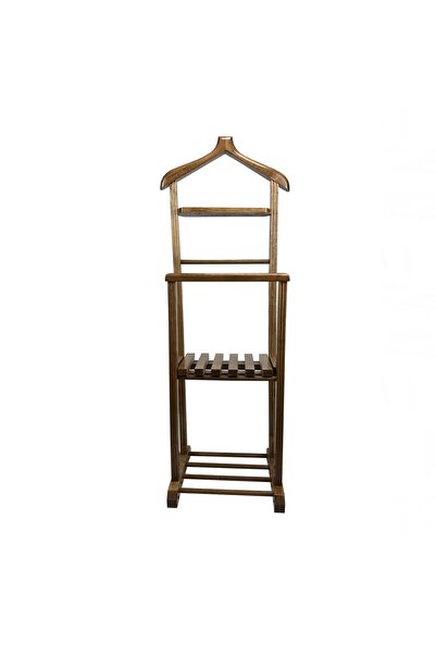 Melada Mobilya Gürgen İkili Dilsiz Uşak Ceviz Cilalı Sehpalı