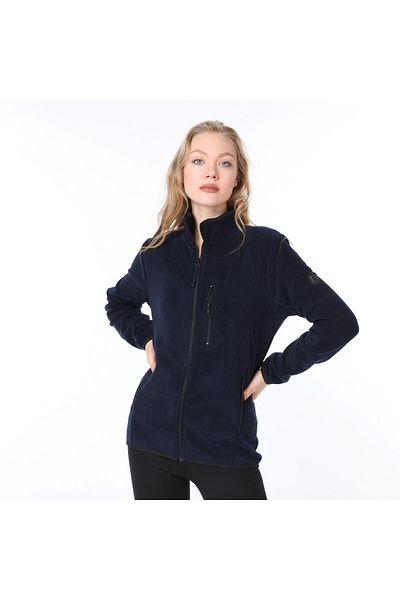 Vio Belle Women's Full Zipper 5 Pocket Fleece Jacket