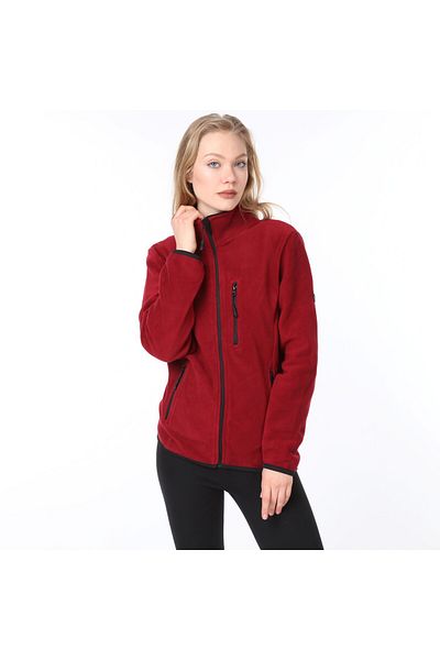 Vio Belle Women's Full Zipper 5 Pocket Fleece Jacket