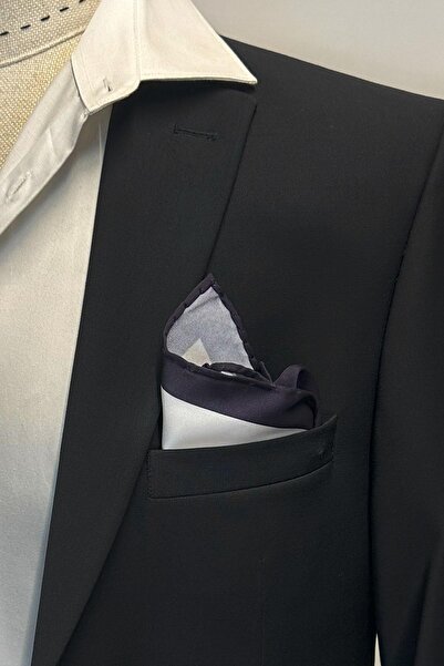 Kravatkolik Batista de buzunar pentru bărbați alb - violet uni SPS651-129