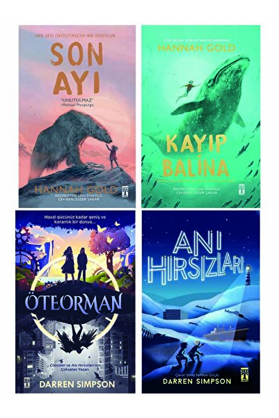 Genç Timaş 5.6.7.8. Sınıf Okuma Kitapları Kayıp Balina-Son Ayı-Öteorman-Anı H...