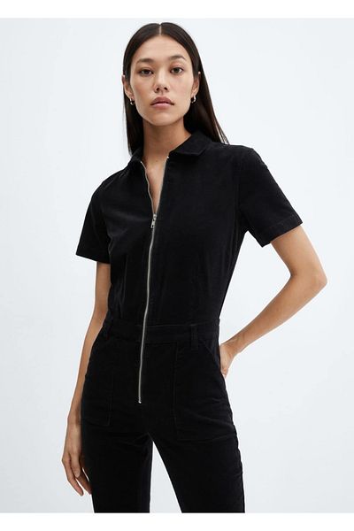 MANGO Woman Corduroy Overalls - Zippered