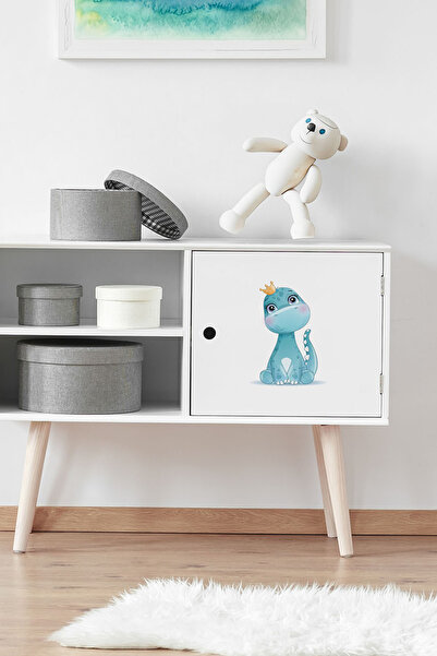 AlyMarkt ملصق لطيف على شكل ديناصور للأطفال لغرفة الأطفال ومقبس خزانة وباب ومر...