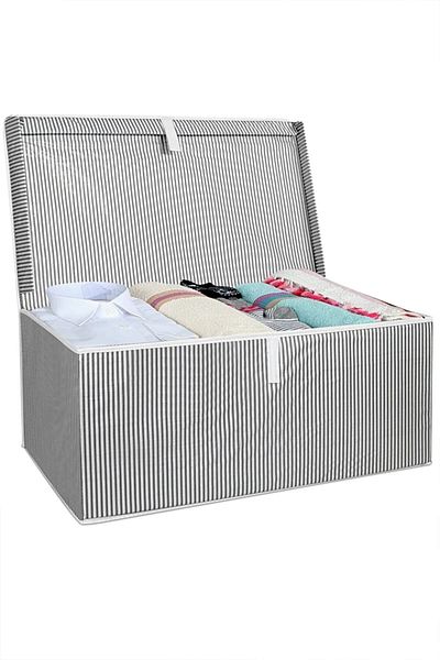Emir-AYDIN Maxi Box Storage Bag 50 X 40 X 30 cm Gray