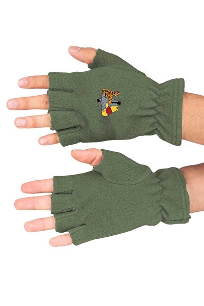 herotasarım Mănuși din lână polară Winnie The Pooh - Design decupat BLL4389