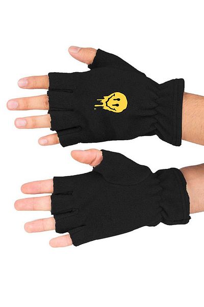 herotasarım Droopy Smiley Fleece Gloves Cut - Bll4906