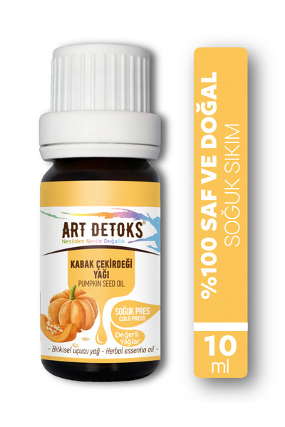 Art Detoks KABAK ÇEKİRDEĞİ YAĞI 10ml %100 Saf ve Doğal