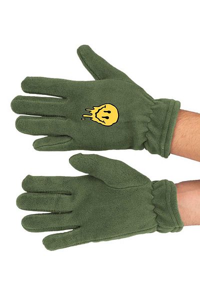herotasarım Μακριά γάντια Droopy Smiley Fleece - bll4906
