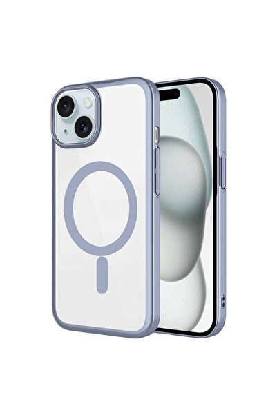 Rivor Apple iPhone 15 Uyumlu Kılıf Kamera Çıkıntılı Wireless Şarj Özellikli S...