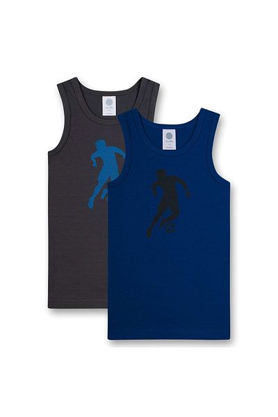 Sanetta 2er-Pack Jungen-Shirts – Unterwäsche, Unterhemden, Baumwolle, Fußball