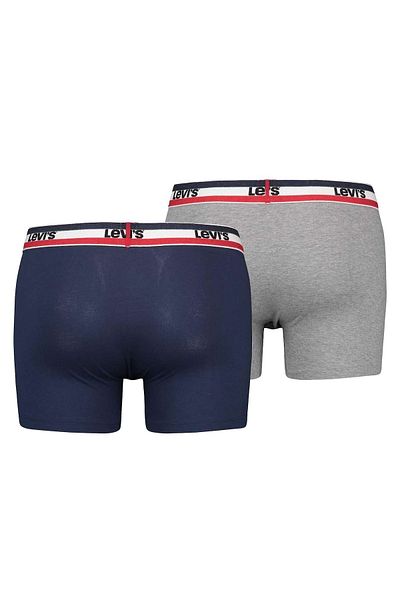 Levi's LEVI'S Herren Boxershorts – 2er-Pack, Bio-Logo-Sportbekleidung