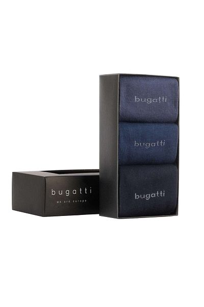 BUGATTI Herrensocken, 3er Pack - Basic Geschenkbox