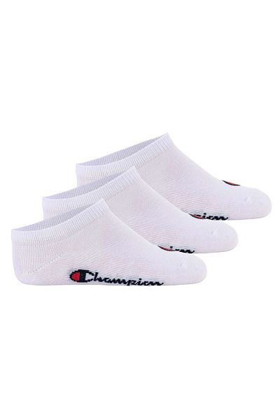 Champion Kinder 3er-Pack Sneakersocken – Logo, einfarbig
