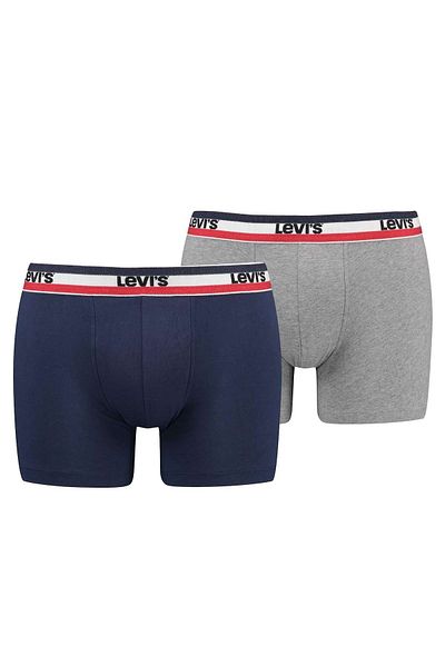 Levi's LEVI'S Herren Boxershorts – 2er-Pack, Bio-Logo-Sportbekleidung