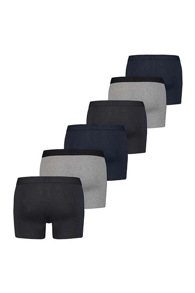 Levi's LEVI´S Herren Boxer - Solid Basic Boxer Brief Organic, ECOM, Cotton Stretch, 6er Pack
