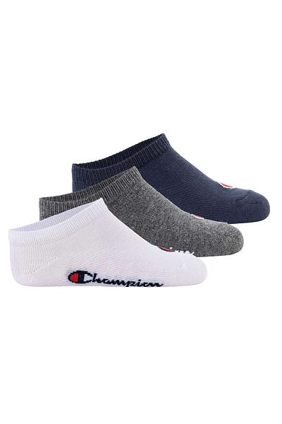 Champion Kinder-Socken, 3er-Pack – Sneakers-Socken, Logo, einfarbig