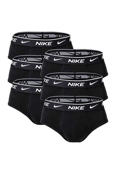 Nike Herren Slips, 6er Pack - Slips, Logobund, Baumwollstretch