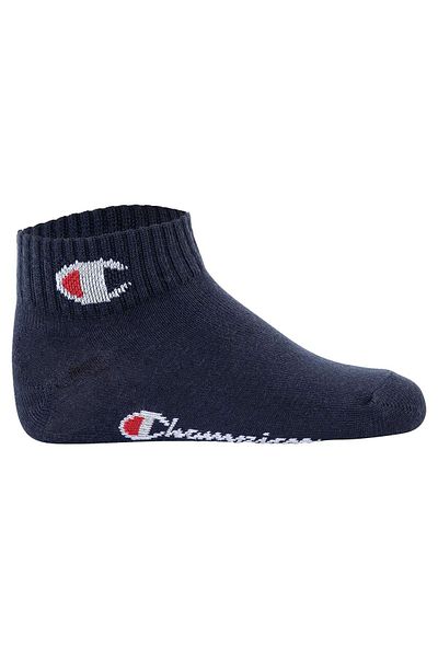 Champion Kinder 3er-Pack Socken – Viertel, Logo, Einfarbig