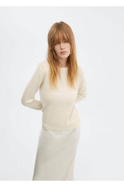MANGO Woman High collar wool sweater
