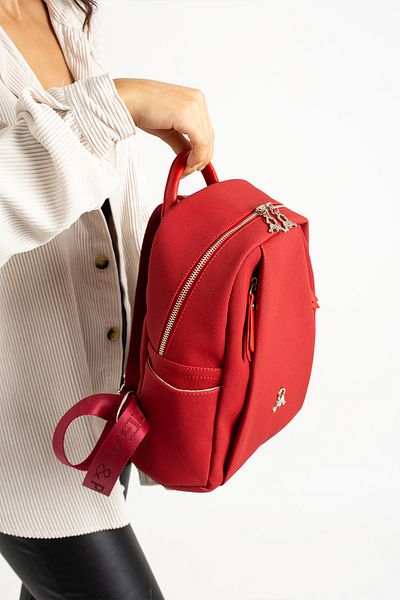 MEGA POLO CLUB OF COLORS Women's Black 7 Compartment Medium Size Waterproof Backpack M-637-1