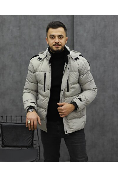 BIGAZZI BİGAZZİ 99447 KAPŞONLU ŞİŞME KABAN (TAŞ)