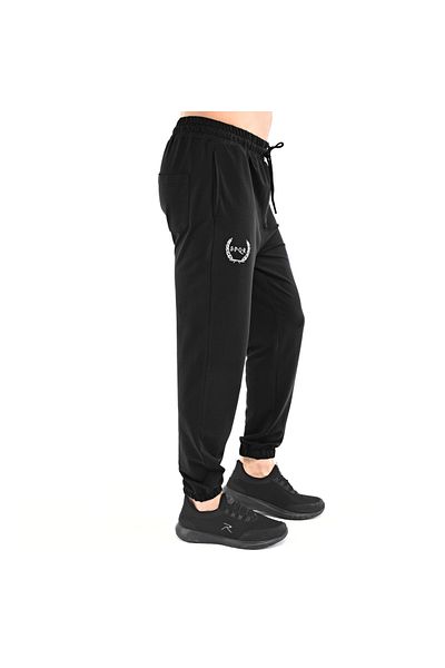 raru SPQR PLUTO Black Sweat Pants