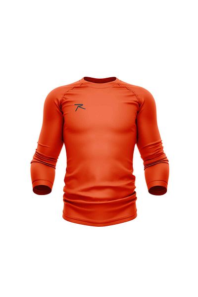 raru Opto Orange Long Sleeve Technical Performance Sports T-shirt