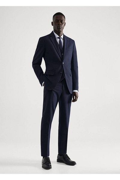 MANGO Man Slim Fit Stretch Υφασμάτινο Παντελόνι
