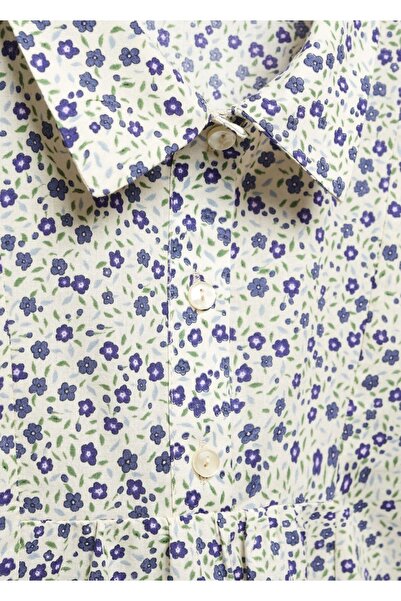MANGO Kids Çiçek desenli bluz