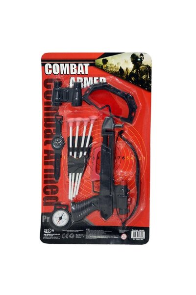 Numaca Savaş Seti Saat Dürbün Gözlük Pusula Ok Atan Tabanca ve Yay Savaşmak İ...