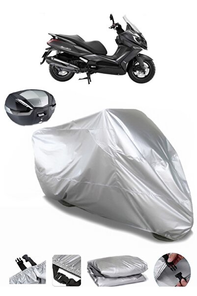 AUTOLION Kymco Downtown 350i ABS حقيبة خلفية متوافقة مع القماش المشمع للدراجا...