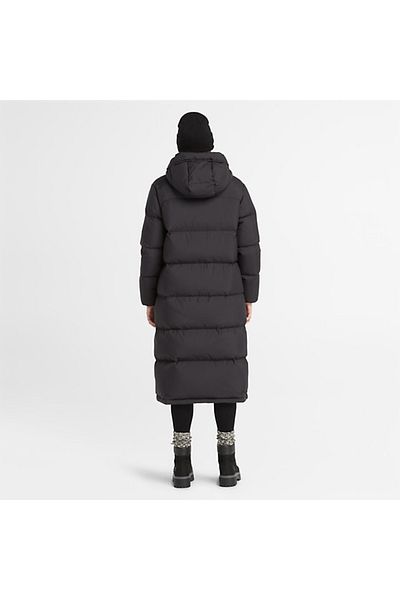 Timberland Women's Black Long Puffer Coat