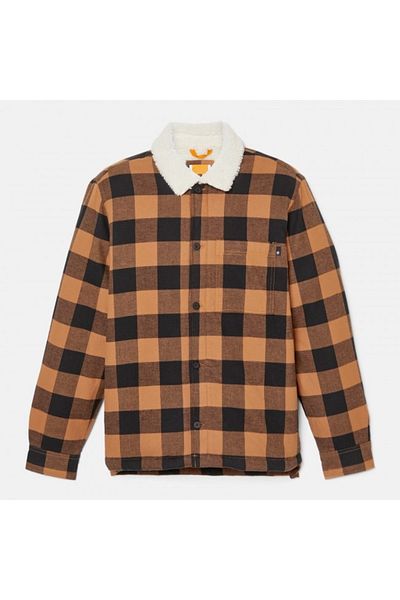 Timberland Ανδρικό καρό Buffalo τζάκετ Sherpa Lined