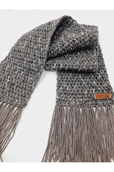 ZÜMAL Χειροποίητο πολύχρωμο κασκόλ Πλεκτό στο χέρι (ΚΑΦΕ)
