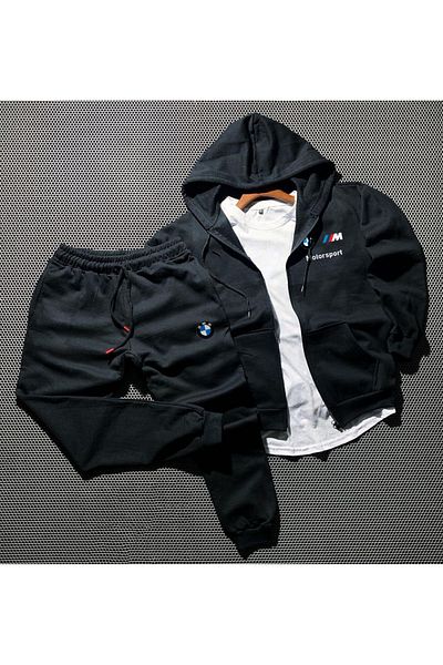 viperkombin BMW Motorsport Zippered Jacket and Sweatpants 2-Piece Combination