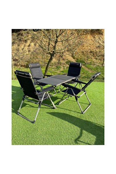 NURGAZ XXL MASA + 4 LÜX SANDALYE SET