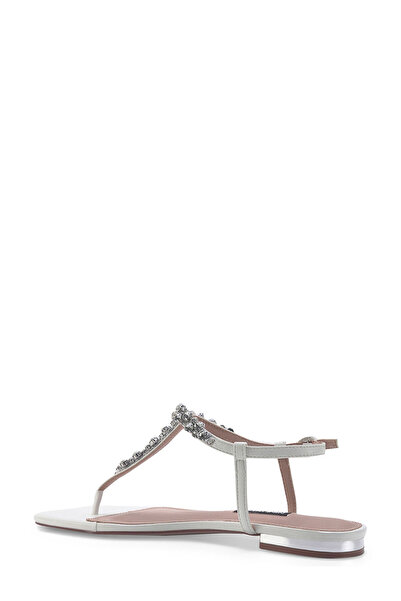 Nine West Zulen 3Fx White Women's Flat Sandals