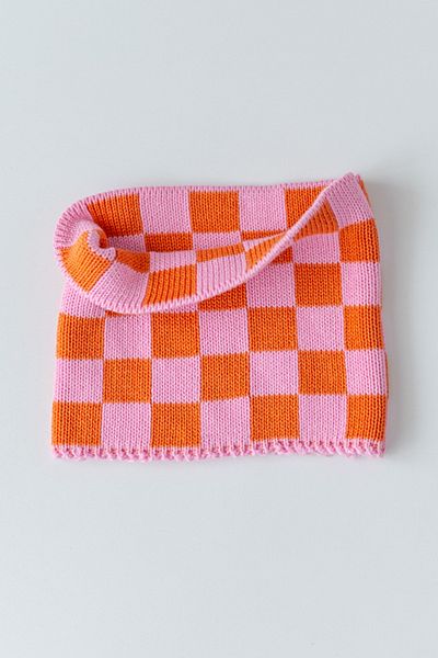 Mama Yoyo Baby&Kids Orange-Pink Knitwear Neck Collar - 100% Cotton - 1-8 Years Compatible