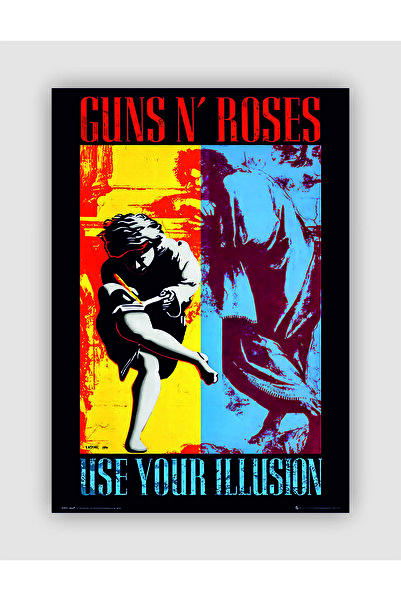 fırsatlar diyarı Guns N' Roses Rock Müzik Vintage Kalın Kağıt Poster - Çerçevesiz