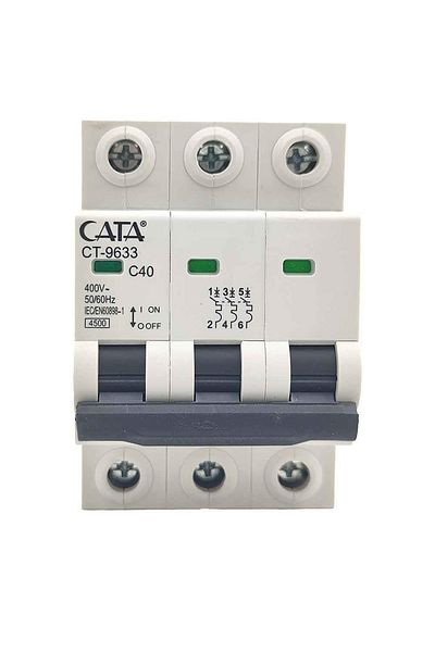 Tamer Elektrik Cata 3X40 Ampere K Vending Machine Three Phase Fuse Ct-9633