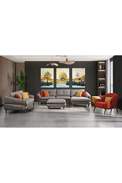 Aden 3LÜ MODERN KANVAS TABLO