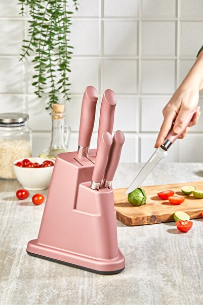 Kahramanlar ROSE PİRAMİT 6 PRÇ BIÇAK SETİ