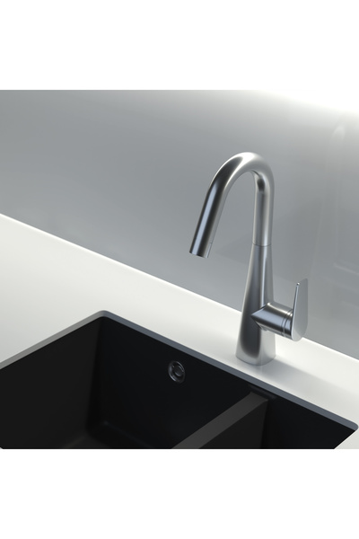 TESKA E 4106 Axis Sink Faucet-Chrome