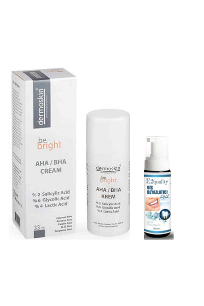 Dermoskin Be Bright AHA - BHA Krem 33 ml - Diş Beyazlatıcı Köpük Hediye