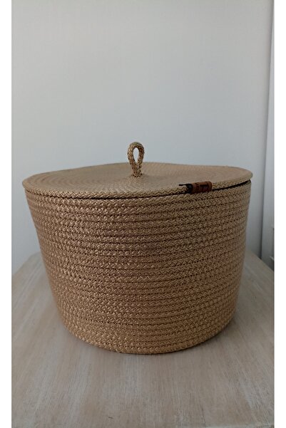 Pınar Gündoğdu Collection سلة متعددة الأغراض مع غطاء من القش