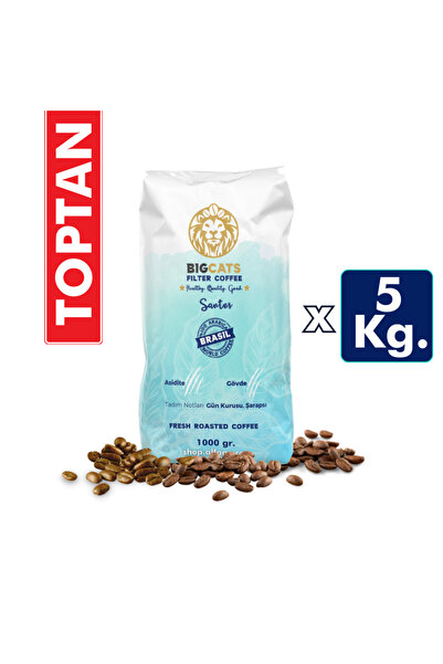 Bigcats Brezilya Santos Toptan Filtre Kahve - 5 Kg.