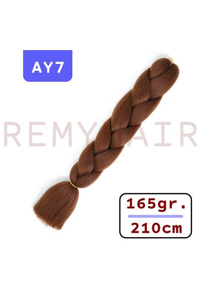 REMY HAİR African Braid Hair - Chestnut - AY7 - 165gr