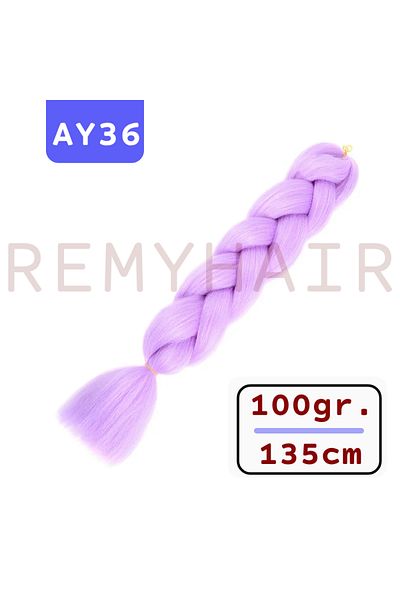 REMY HAİR African Braid Hair - Lavender Purple AY36 - 100gr