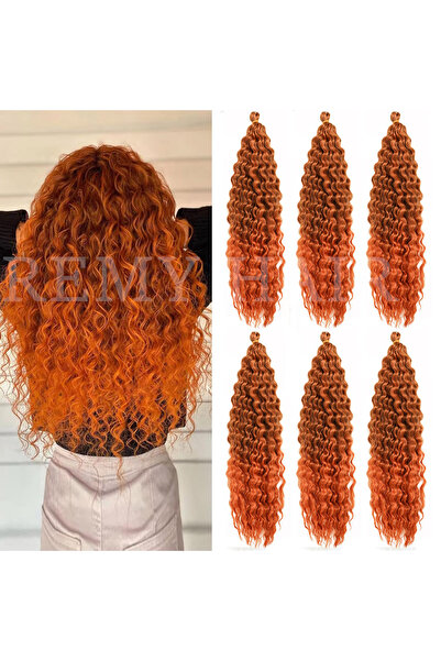 REMY HAİR Afro Örgüsü Saç - Koyu Bakır Ombeli 100gr.