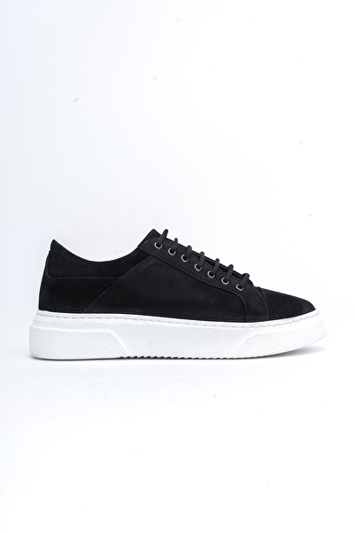 Deripabuc Genuine Leather Men's Black Leather Casual Shoes Mrd11-0207